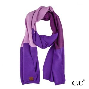 CC Color Block Scarf NWT Purple